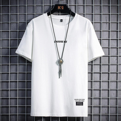 Tricou pentru bărbați model nou cu decolteu rotund și inscripție