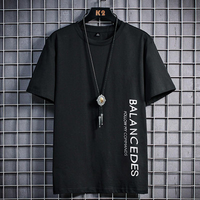 Tricou pentru bărbați model nou cu decolteu rotund și inscripție