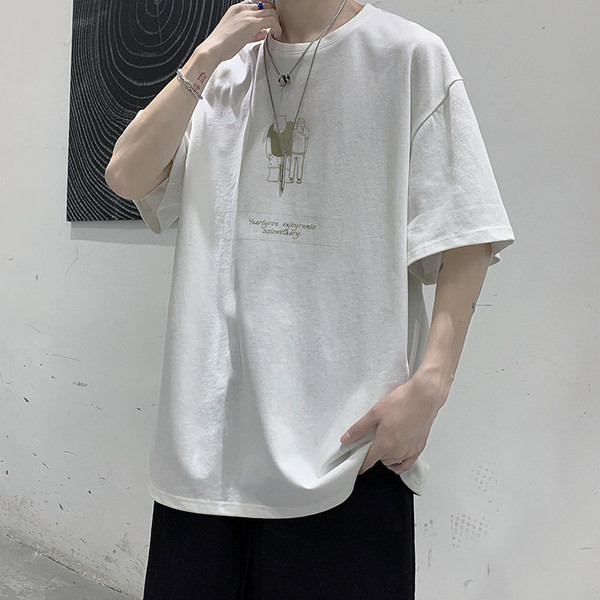 Tricou de vară pentru bărbați cu aplicație