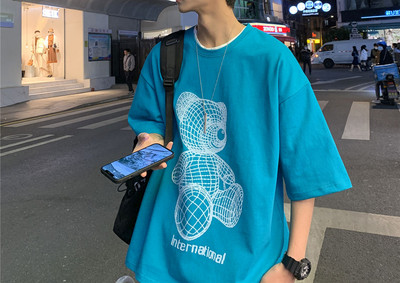 Tricou barbatesc cu maneca scurta si aplicatie - doua modele