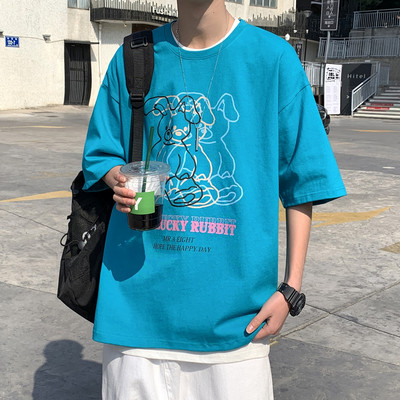 Tricou barbatesc cu maneca scurta si aplicatie - doua modele