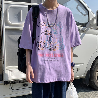 Tricou barbatesc cu maneca scurta si aplicatie - doua modele