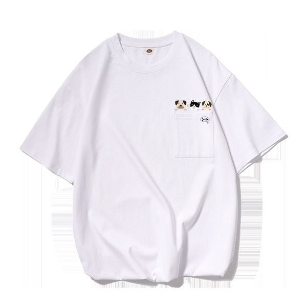 Ανδρικό μπλουζάκι με τσέπη και απλικέ