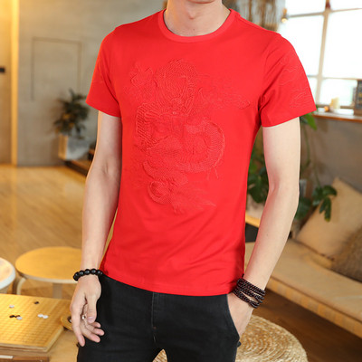 Tricou barbatesc model nou cu broderie