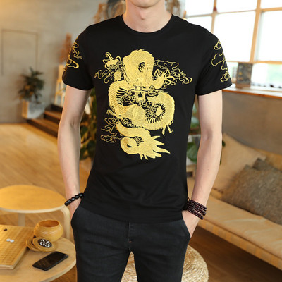 Tricou barbatesc model nou cu broderie