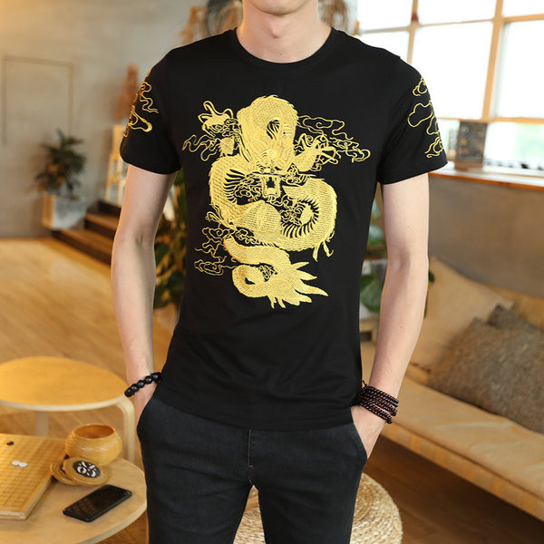 Tricou barbatesc model nou cu broderie