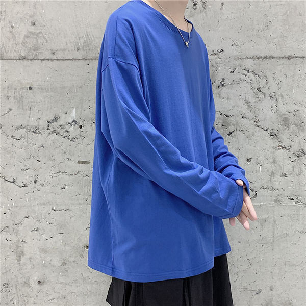 Bluza barbati cu decolteu oval - model uni