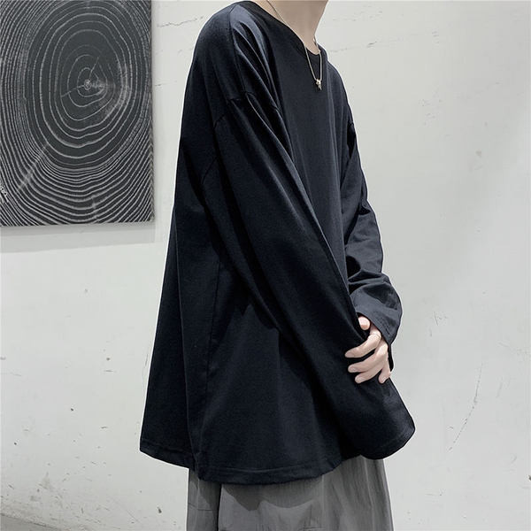 Bluza barbati cu decolteu oval - model uni