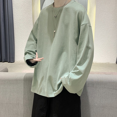 Bluza de primavara cu maneci lungi - model curat si larg