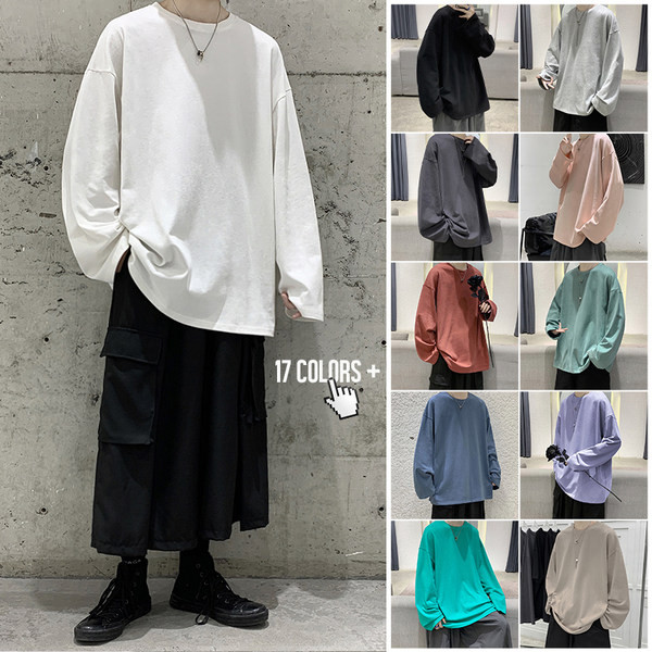 Bluza de primavara cu maneci lungi - model curat si larg