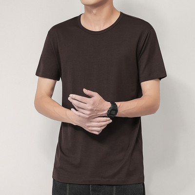 Tricou barbatesc modern cu maneca scurta - model curat