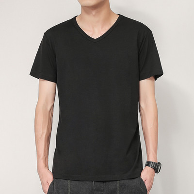 Tricou barbatesc modern cu maneca scurta - model curat