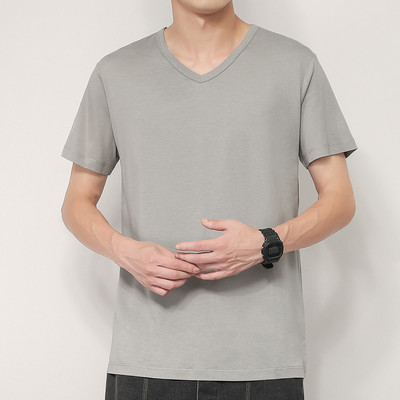 Tricou barbatesc modern cu maneca scurta - model curat