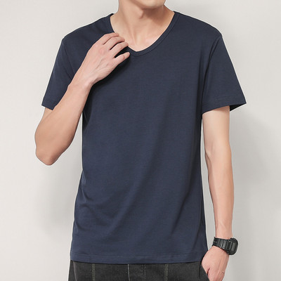 Tricou barbatesc modern cu maneca scurta - model curat