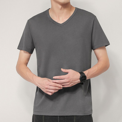 Tricou barbatesc modern cu maneca scurta - model curat