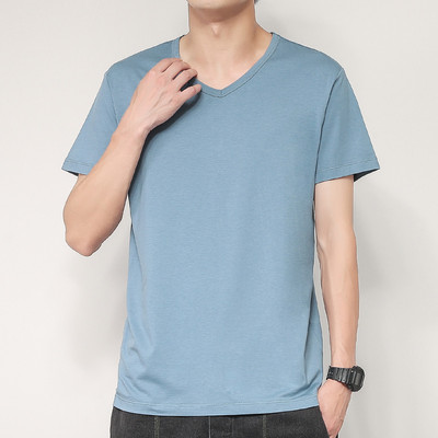 Tricou barbatesc modern cu maneca scurta - model curat