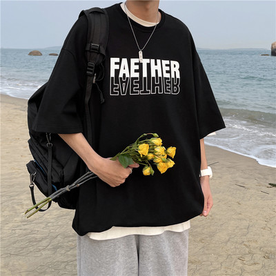 Tricou bărbați cu inscripția - model larg