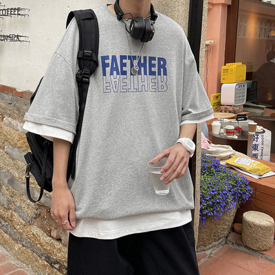 Tricou bărbați cu inscripția - model larg