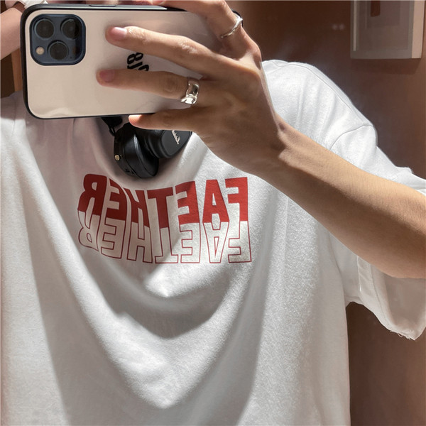 Tricou bărbați cu inscripția - model larg