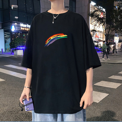 Ανδρικό μπλουζάκι με στρογγυλή λαιμόκοψη