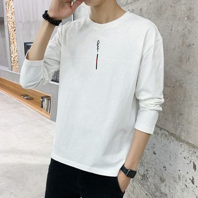 Bluza barbateasca cu broderie si decolteu oval in diferite culori