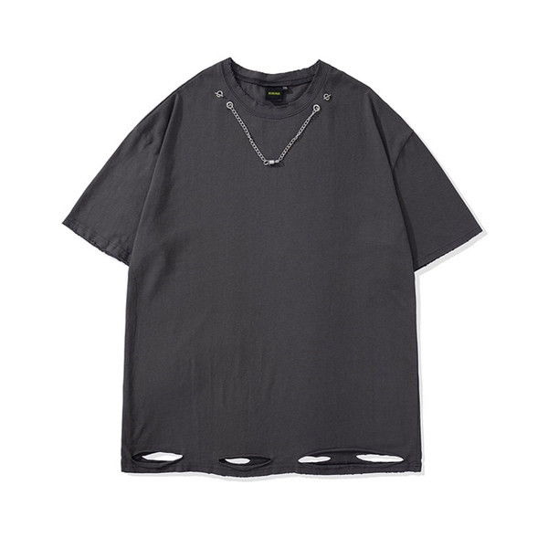 Tricou pentru bărbați cu element metalic și mâneci scurte