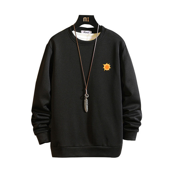 Bluză modernă pentru bărbați cu mâneci lungi și broderie