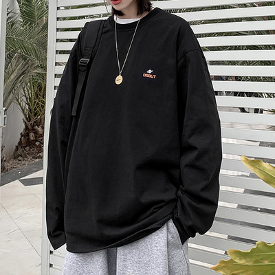 Bluza larga pentru barbati cu decolteu oval in doua culori