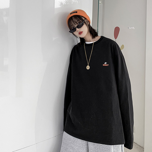 Bluza larga pentru barbati cu decolteu oval in doua culori