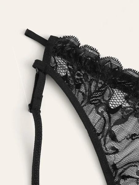 Set intim elegant pentru femei, cu dantela din doua piese