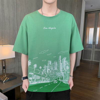 Novi model muške bluze sa okruglim izrezom i kratkim rukavima