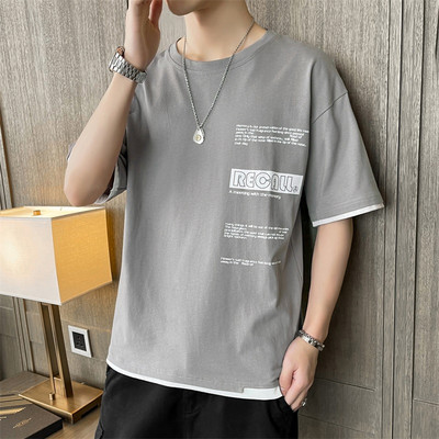 Novi model muške bluze sa okruglim izrezom i kratkim rukavima