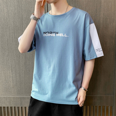 Novi model muške bluze sa okruglim izrezom i kratkim rukavima