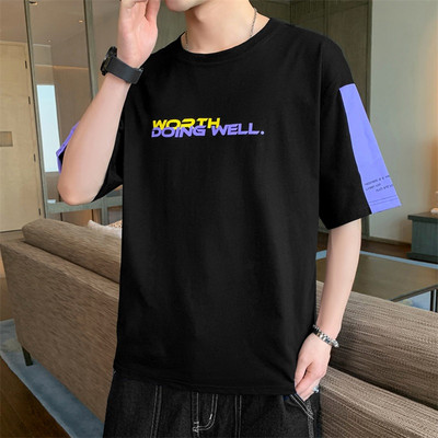 Novi model muške bluze sa okruglim izrezom i kratkim rukavima