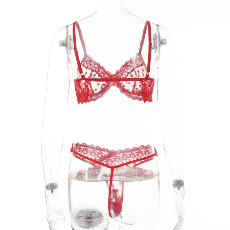 Set intim elegant din două părți sutien și șireturi