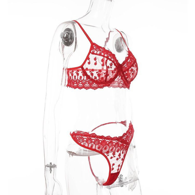 Set intim elegant din două părți sutien și șireturi