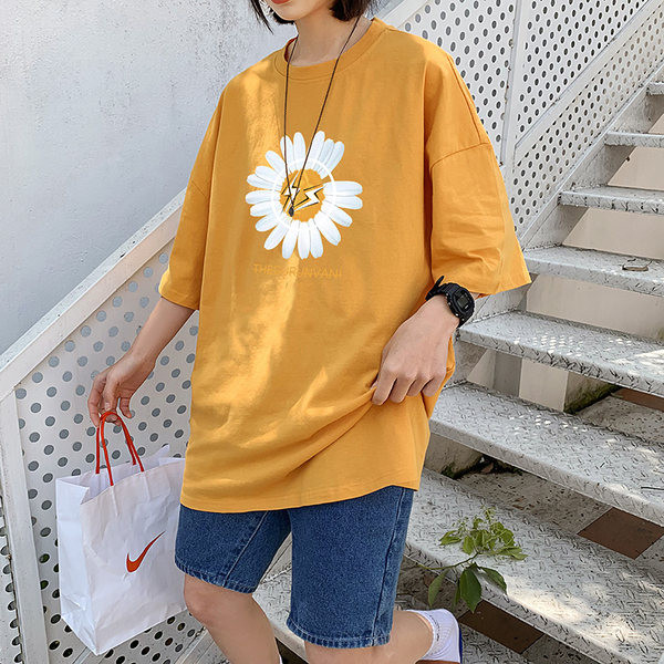 Tricou barbatesc cu aplicatie si maneci 3/4