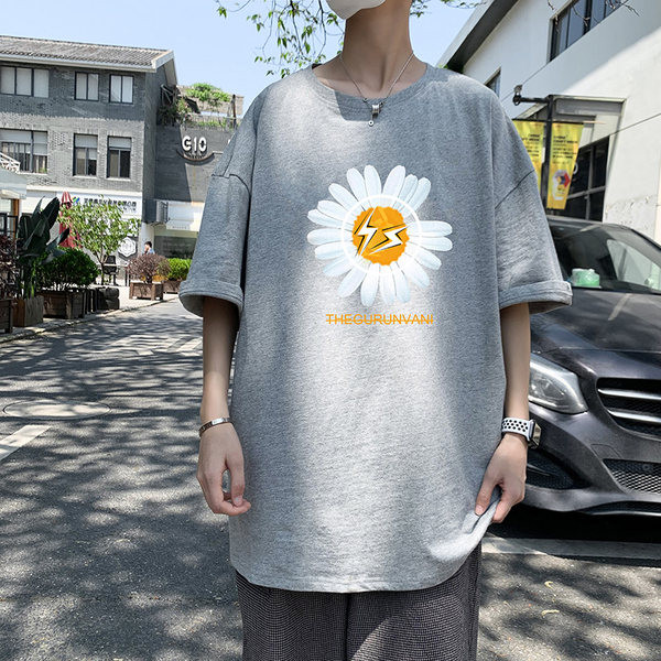 Tricou barbatesc cu aplicatie si maneci 3/4