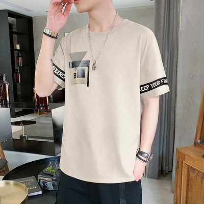 Tricou barbatesc model nou cu imprimeu pe spate in mai multe culori