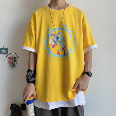 Tricou de vară modern cu imprimeu color pentru bărbați