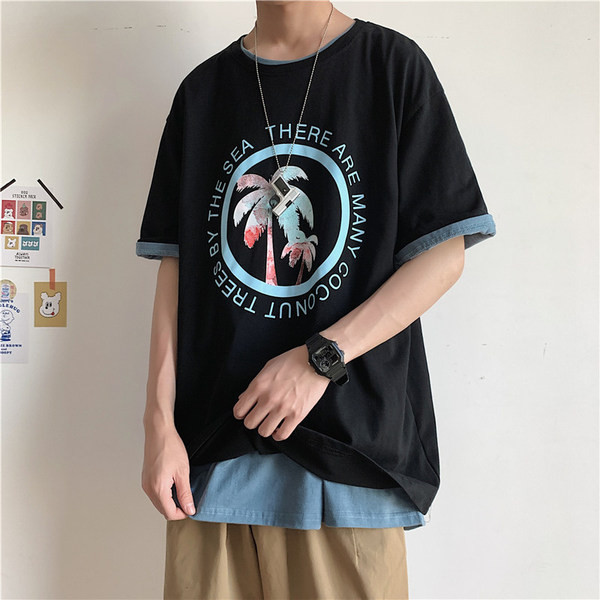 Tricou de vară modern cu imprimeu color pentru bărbați