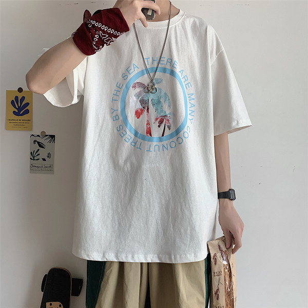 Tricou de vară modern cu imprimeu color pentru bărbați