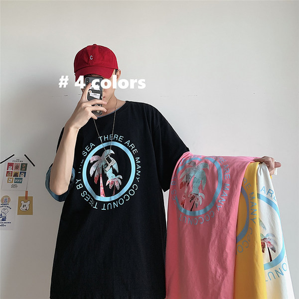 Tricou de vară modern cu imprimeu color pentru bărbați