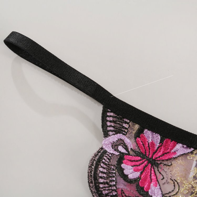 Lenjerie intimă elegantă, cu broderie din două piese