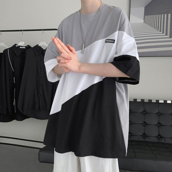 Tricou lat pentru bărbați cu decolteu rotund