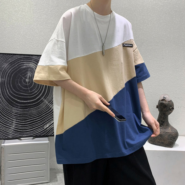 Tricou lat pentru bărbați cu decolteu rotund