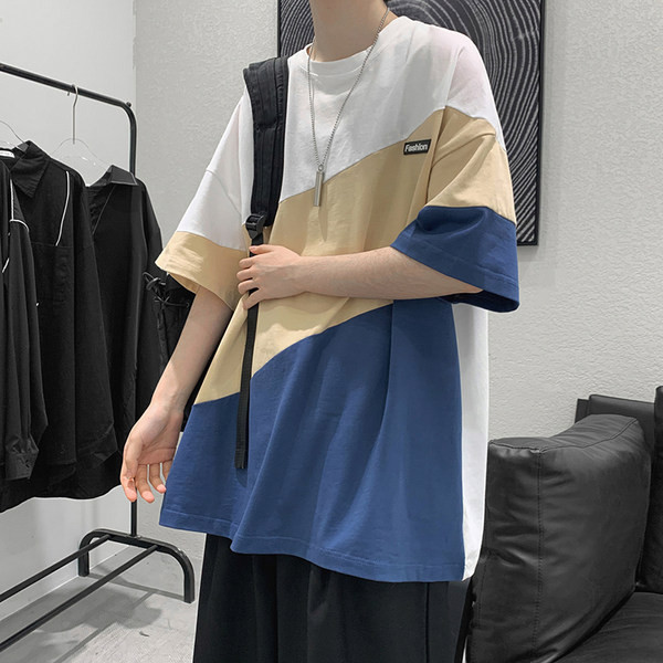 Tricou lat pentru bărbați cu decolteu rotund