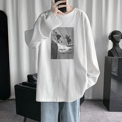 Široki model bluze s dugim rukavima za muškarce