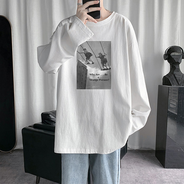 Široki model bluze s dugim rukavima za muškarce