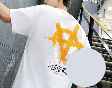 Tricou modern pentru bărbați cu inscripții în mai multe culori